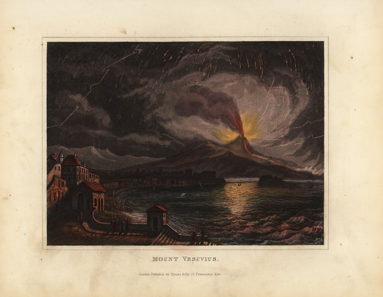 Eruzione del Vesuvio nel XIX secolo da William Smellie