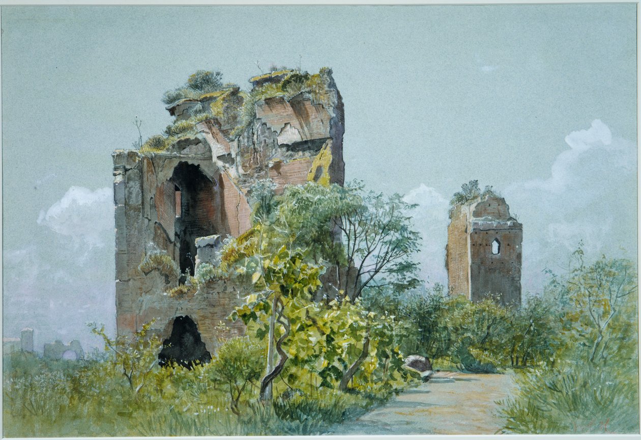 Terme di Traiano (Sette Sale, Villa Brancaccio, Roma) da William Stanley Haseltine