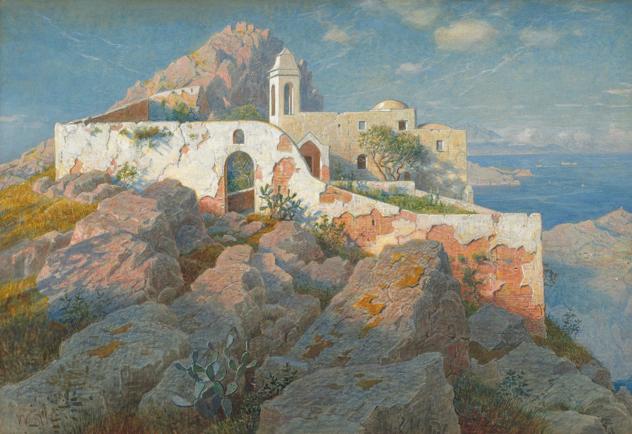 Santa Maria a Cetrella, Anacapri da William Stanley Haseltine