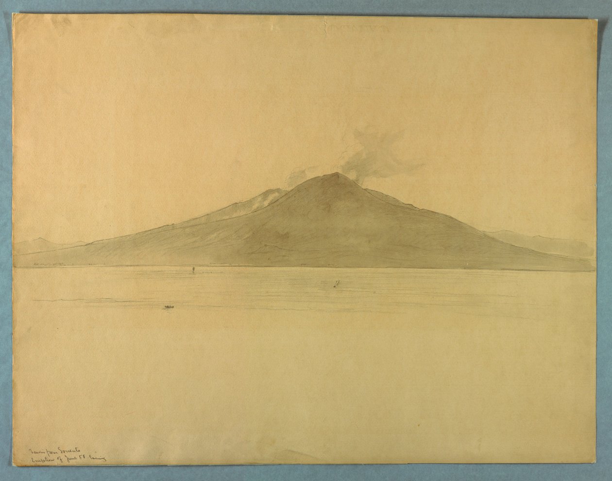 Studio del Monte Vesuvio da Sorrento, Italia da William Stanley Haseltine