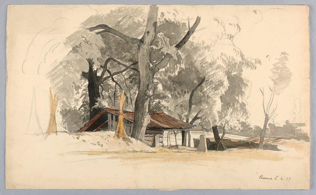 Studio di paesaggio, Baveno, Lago Maggiore, Italia da William Stanley Haseltine