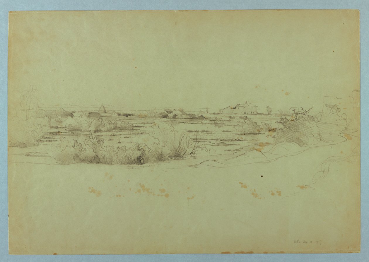 Studio di paesaggio, Ostia, Italia da William Stanley Haseltine
