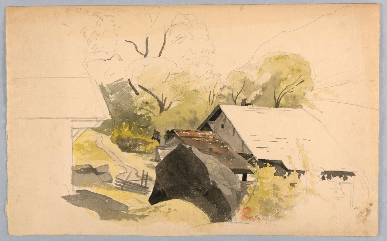 Studio di paesaggio, Svizzera da William Stanley Haseltine