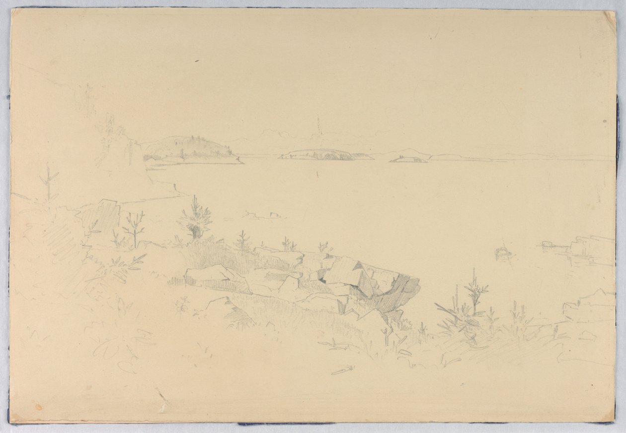 Studio di Paesaggio Marino. Isole Porcupine, Bar Harbor, ME da William Stanley Haseltine