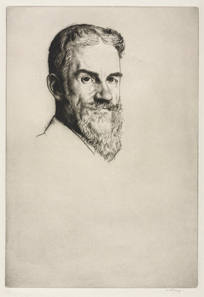 George Bernard Shaw, 1907 da William Strang