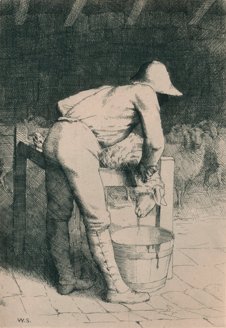 Il macellaio e la pecora da William Strang