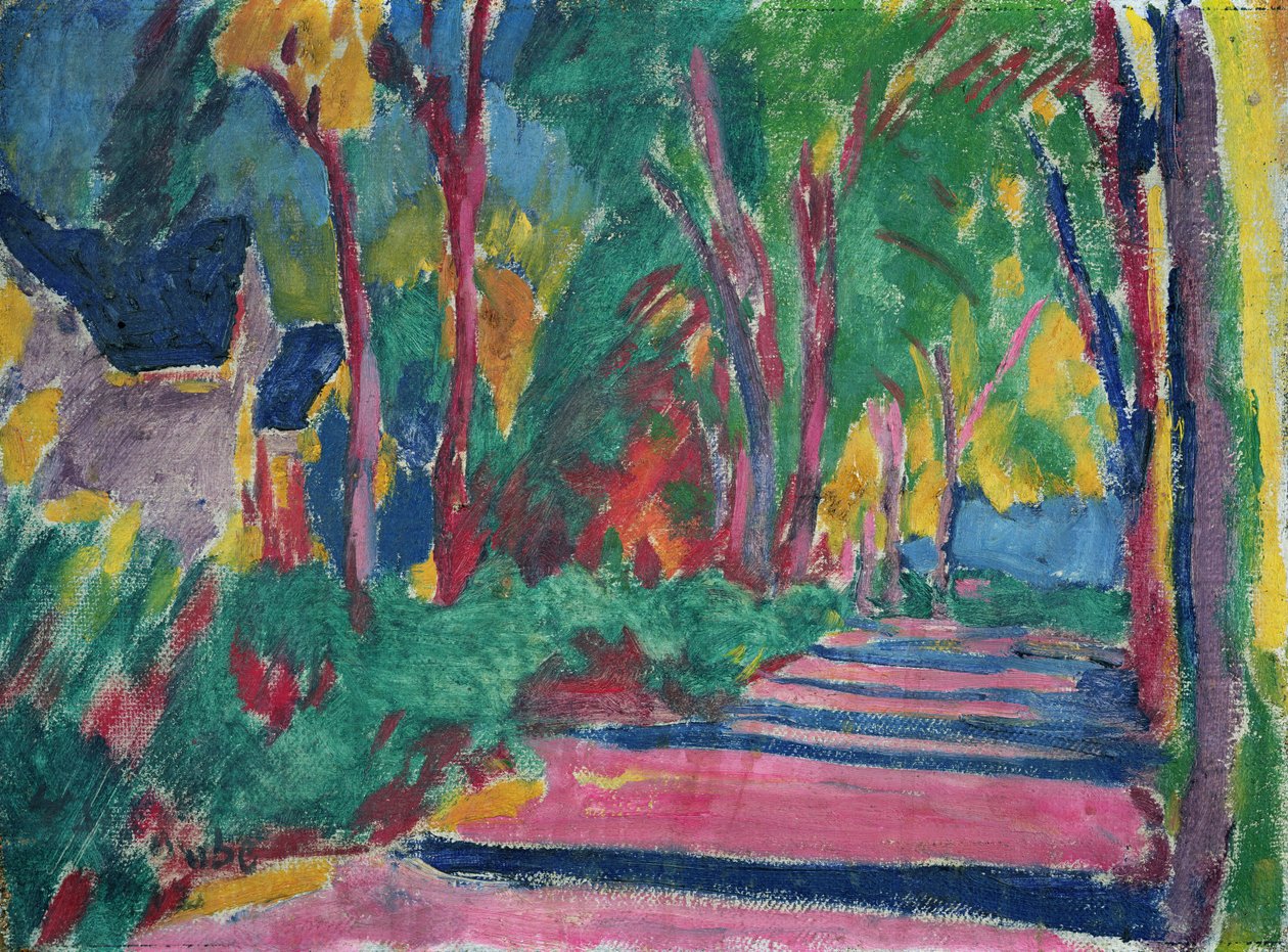 Strada alberata da William Straube