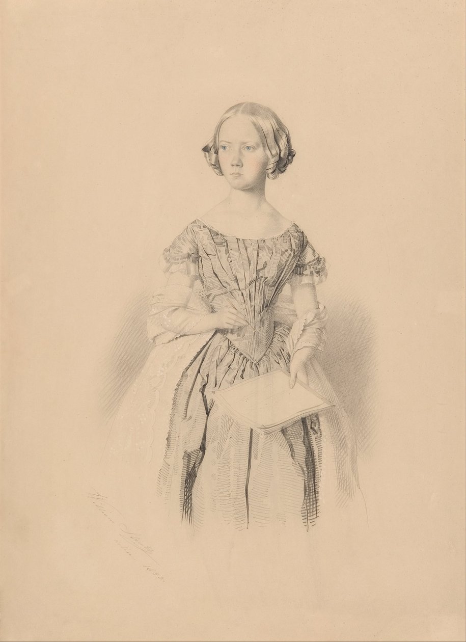 Giovane donna con un libro da William Strutt