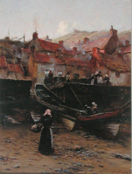 Banchina a Staithes, Yorkshire da William Teulon Blandford Fletcher