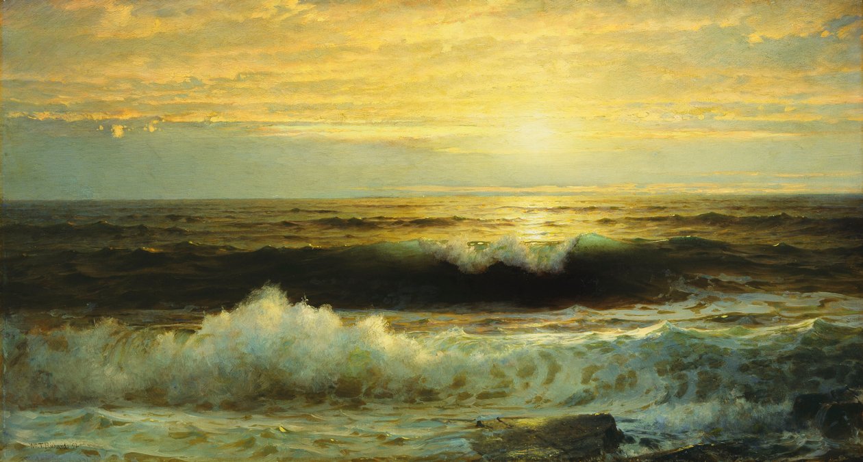 Un tramonto arancione che svanisce da William Trost Richards