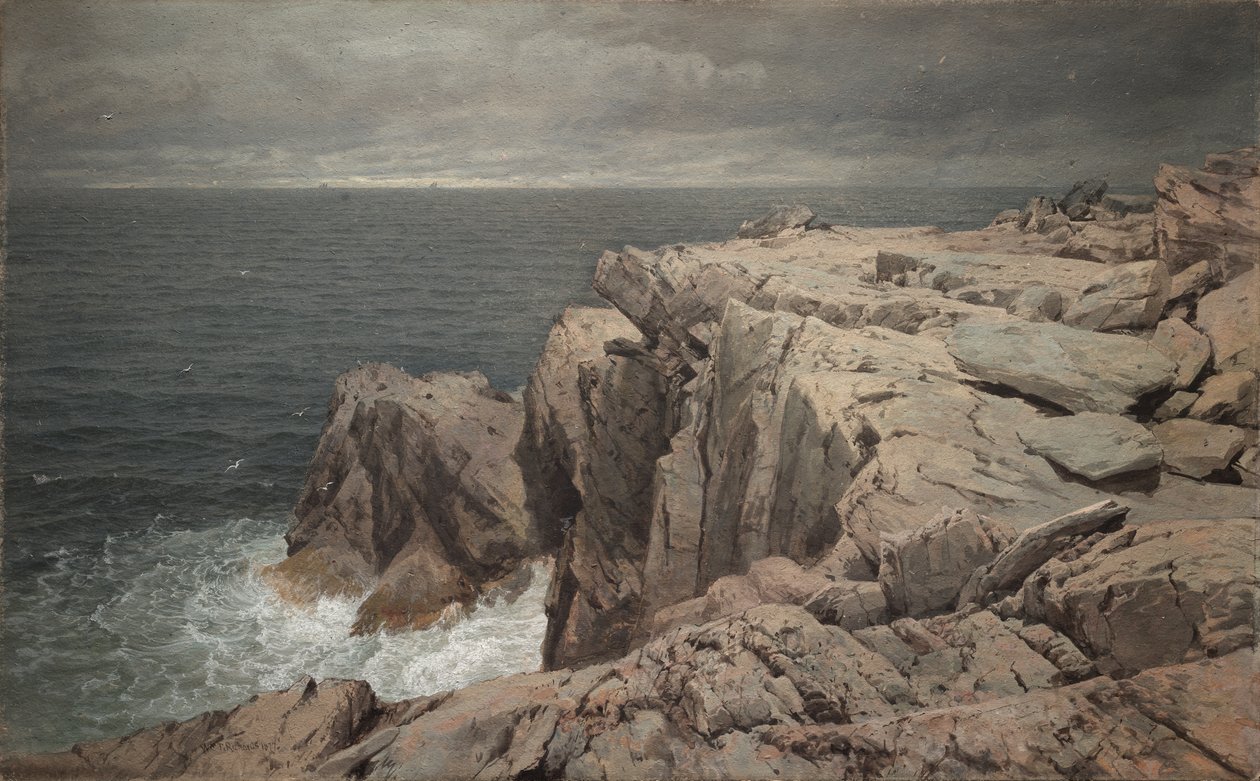 Scogliera dei cormorani, Jamestown, Rhode Island da William Trost Richards