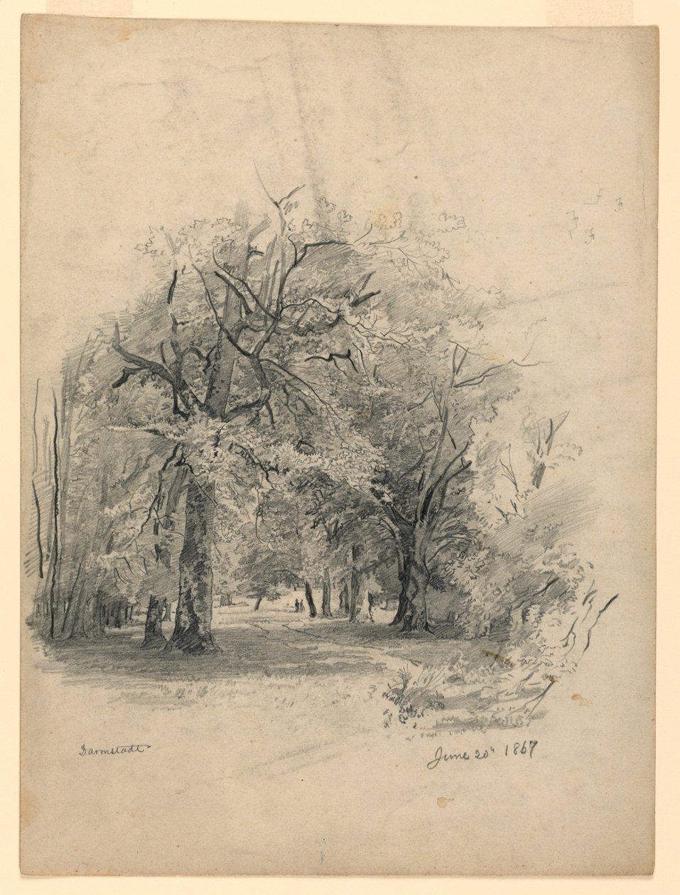 Paesaggio, Darmstadt, Germania da William Trost Richards