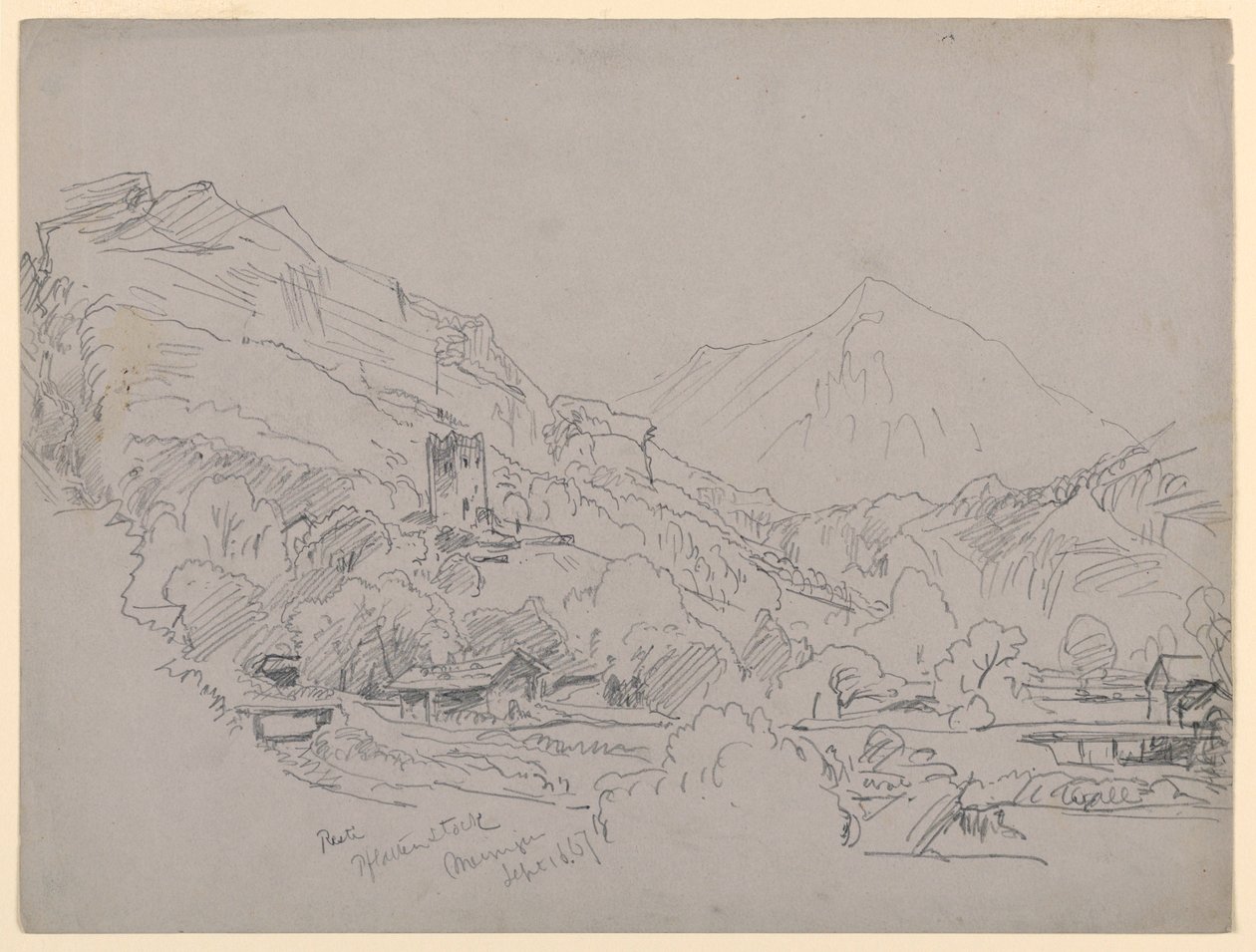 Paesaggio, Meiringen, Svizzera da William Trost Richards