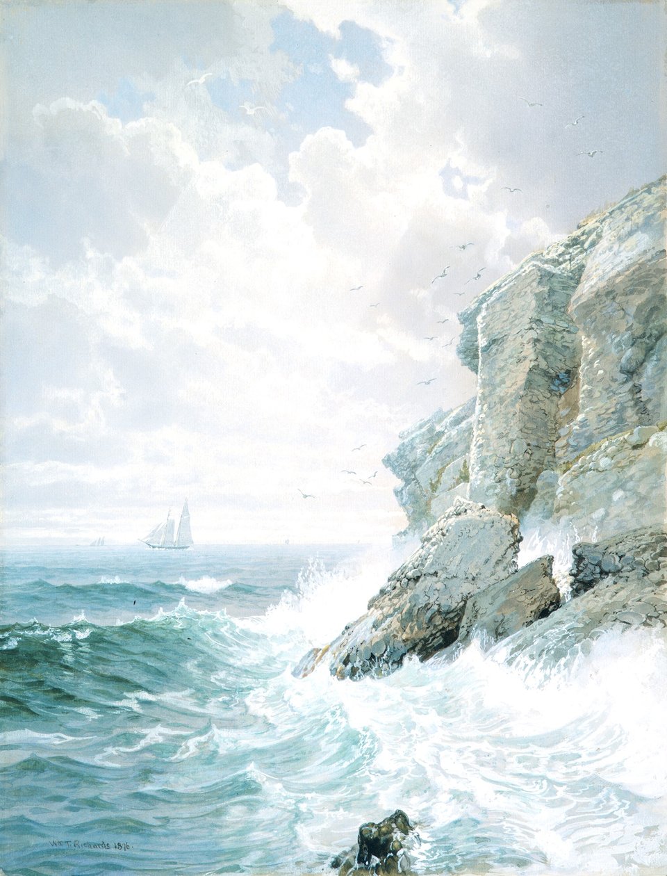 La scogliera del Purgatorio da William Trost Richards
