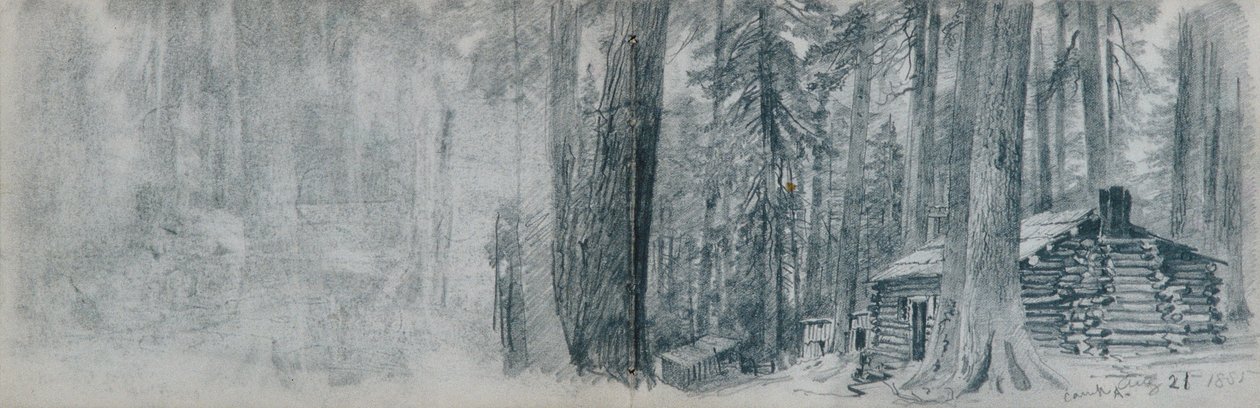 Taccuino di schizzi con soggetti paesaggistici del Pacifico nord-occidentale da William Trost Richards