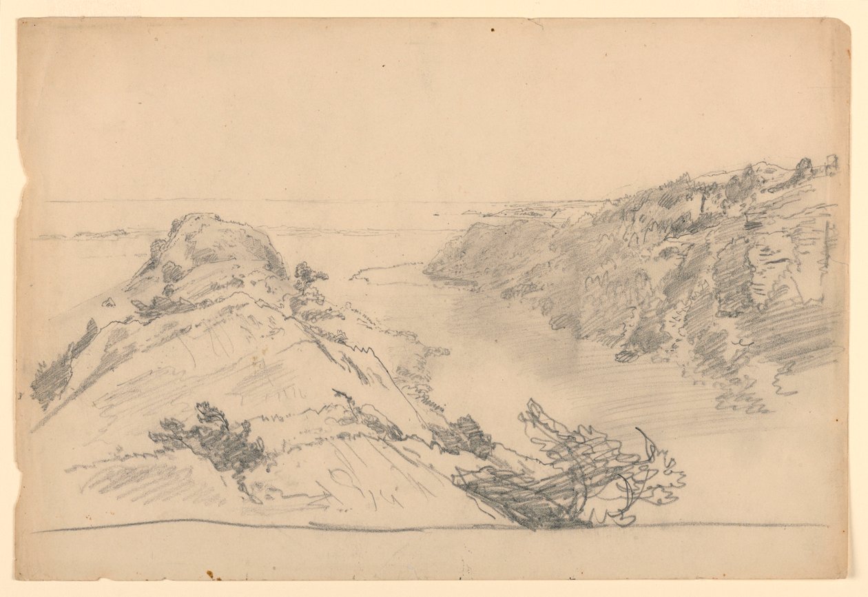 Studio per "Da Paradiso a Purgatorio, Newport" da William Trost Richards
