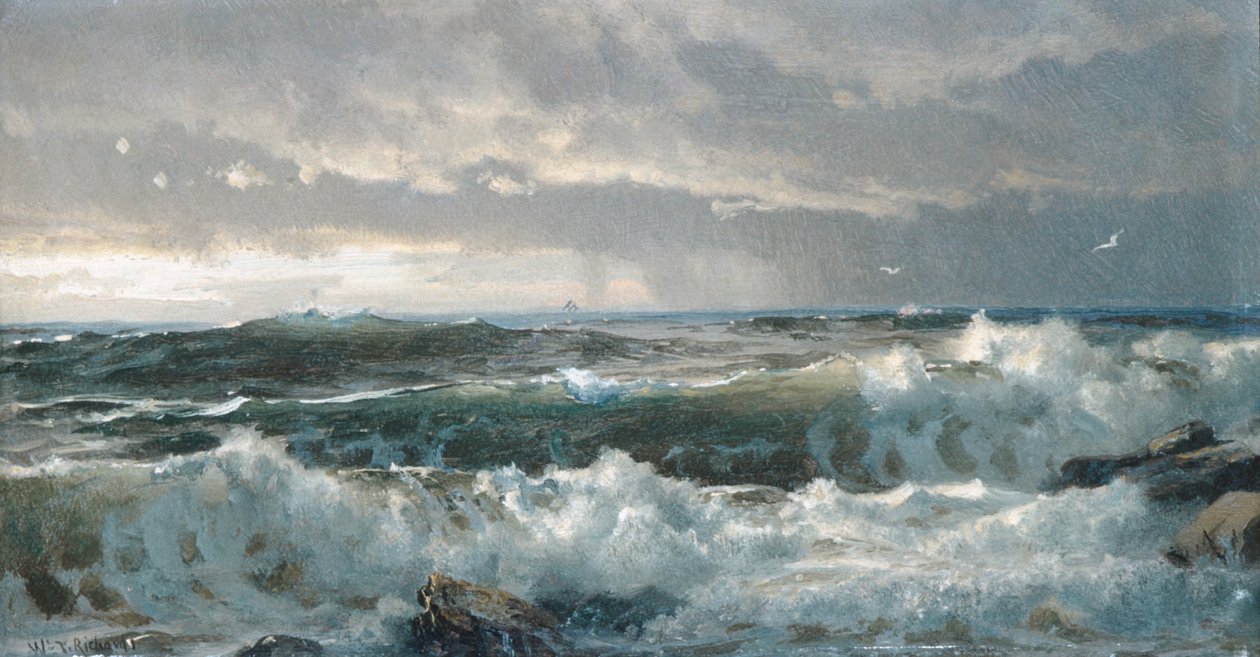 Risacca sugli scogli da William Trost Richards