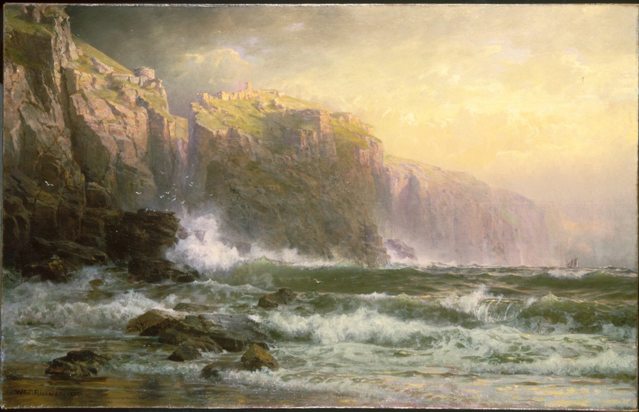 I Long Breakers della Lega tuonano sulla barriera corallina da William Trost Richards