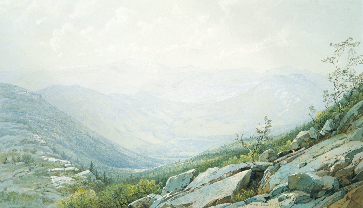 La catena del Monte Washington, dal Monte Kearsarge da William Trost Richards