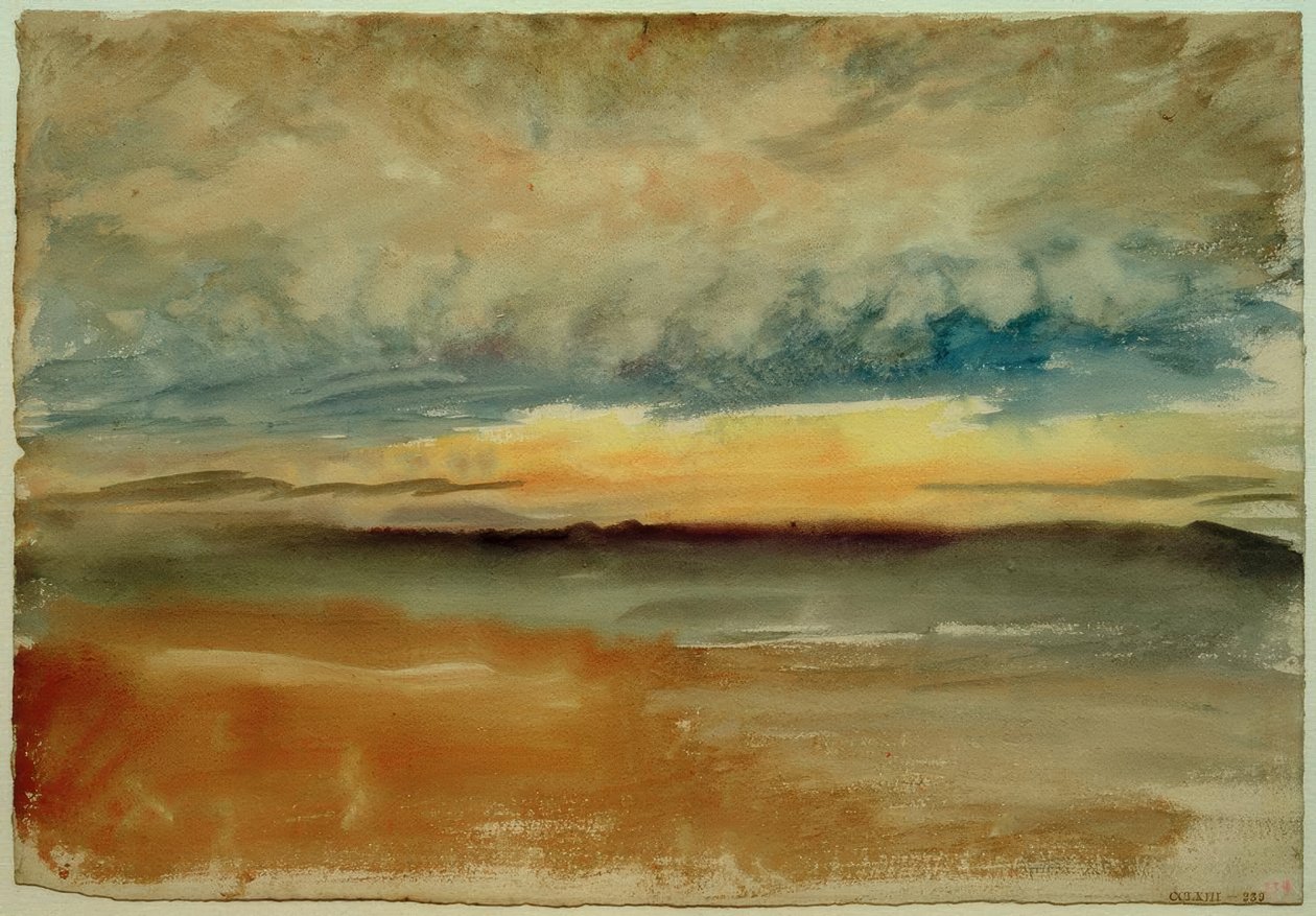 Un tramonto tempestoso da Joseph Mallord William Turner