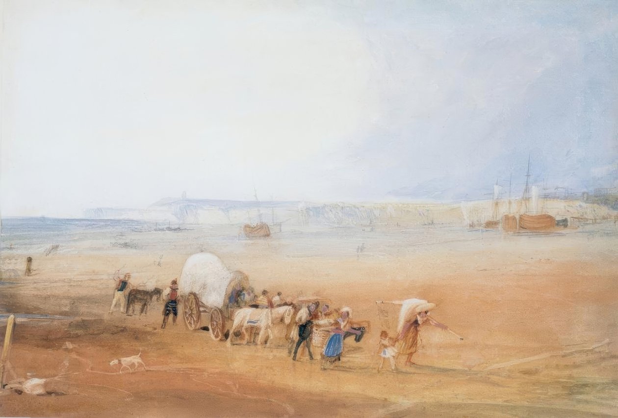 Scena di spiaggia sulla costa meridionale da Joseph Mallord William Turner