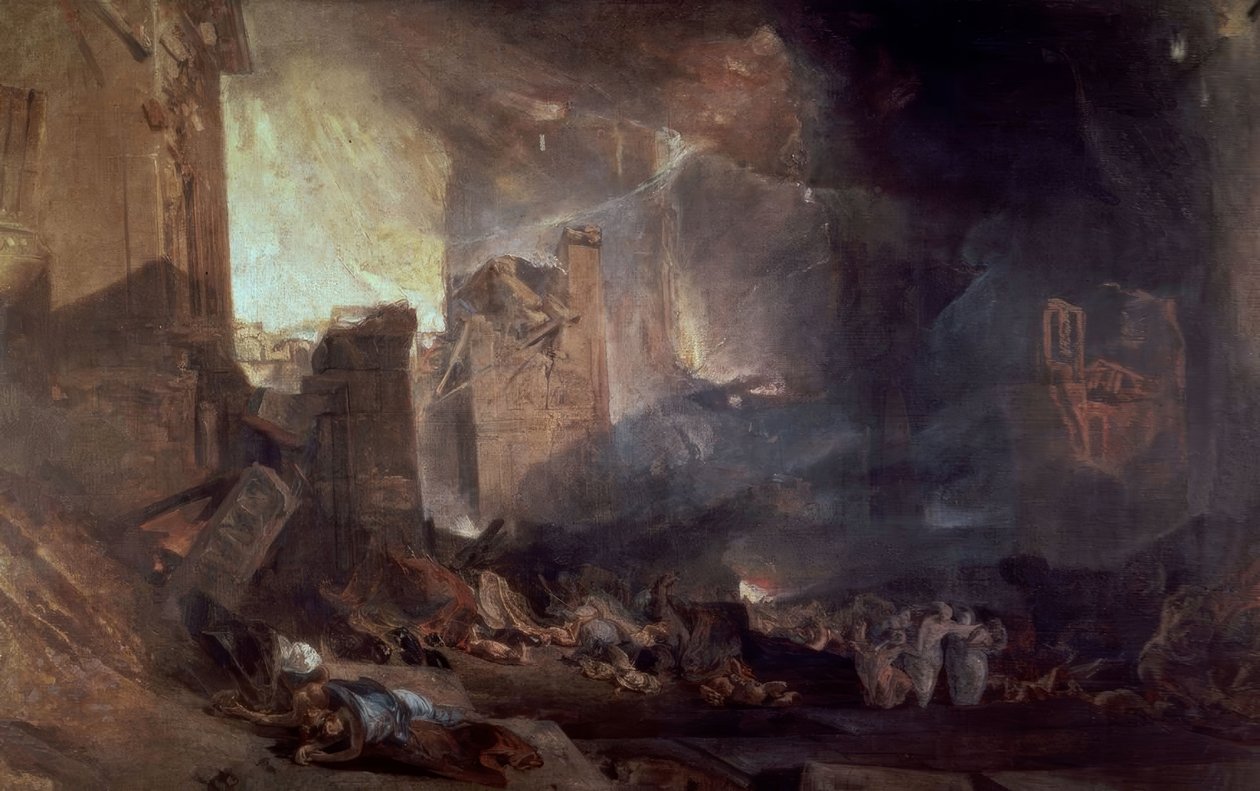 Distruzione di Sodoma – XIX secolo – Romanticismo inglese da Joseph Mallord William Turner