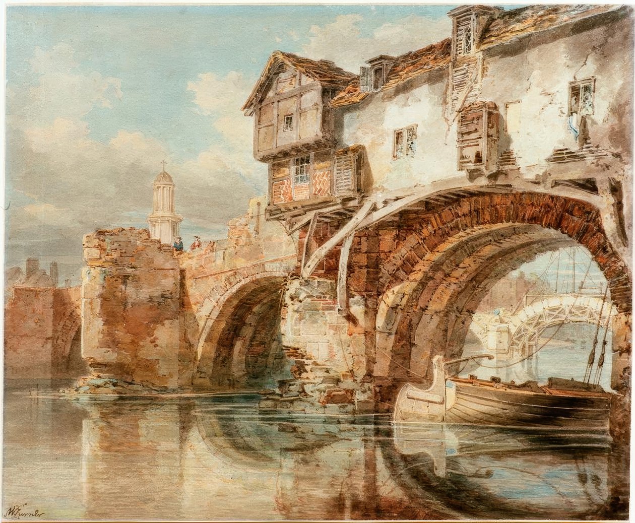 Il vecchio ponte gallese a Shrewsbury da Joseph Mallord William Turner