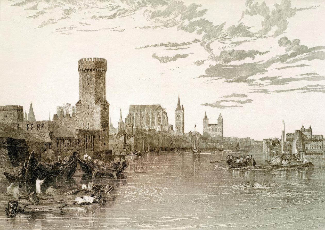 Colonia vista dal fiume da Joseph Mallord William Turner