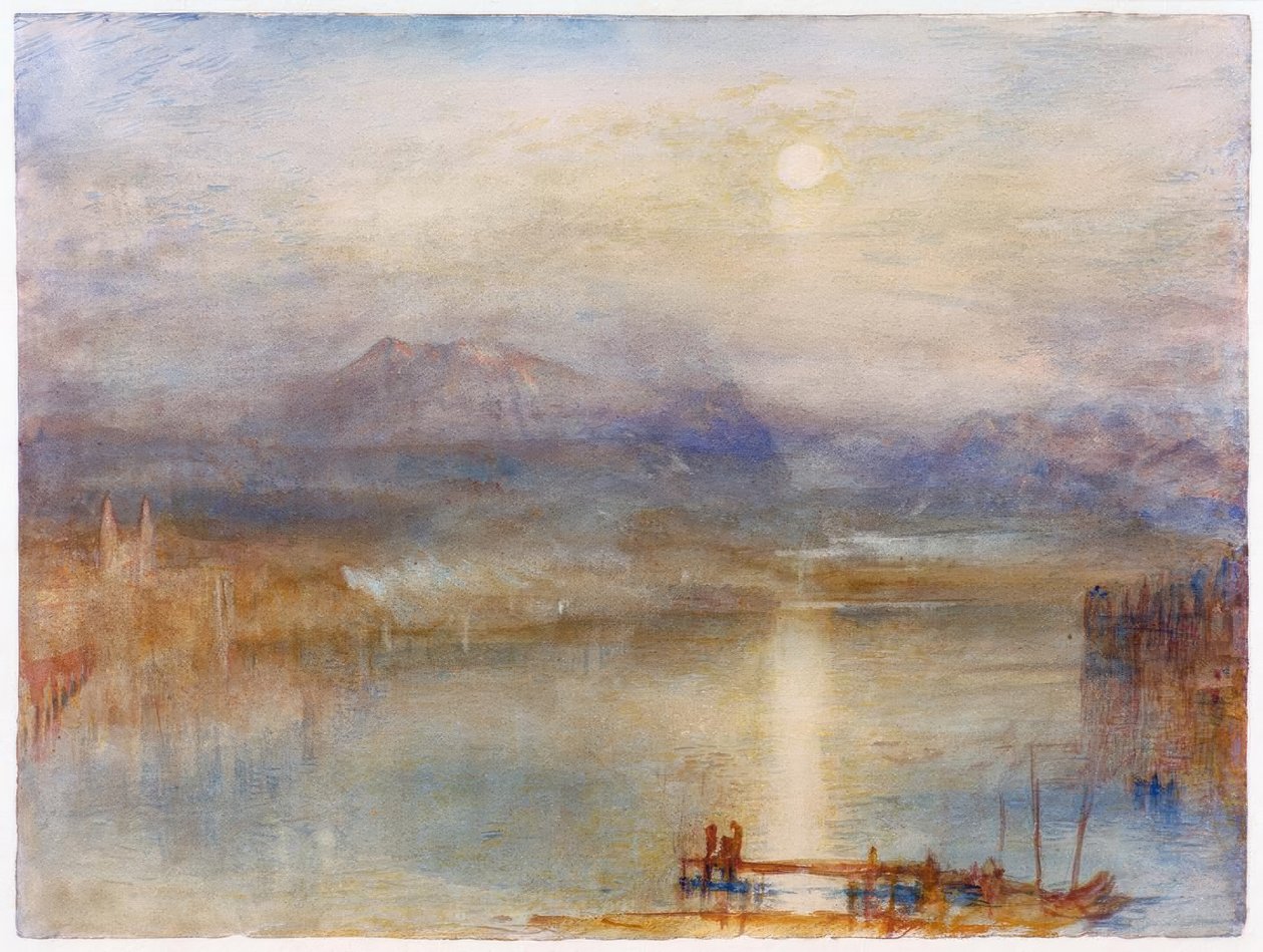 Chiaro di luna sul Lago dei Quattro Cantoni da Joseph Mallord William Turner