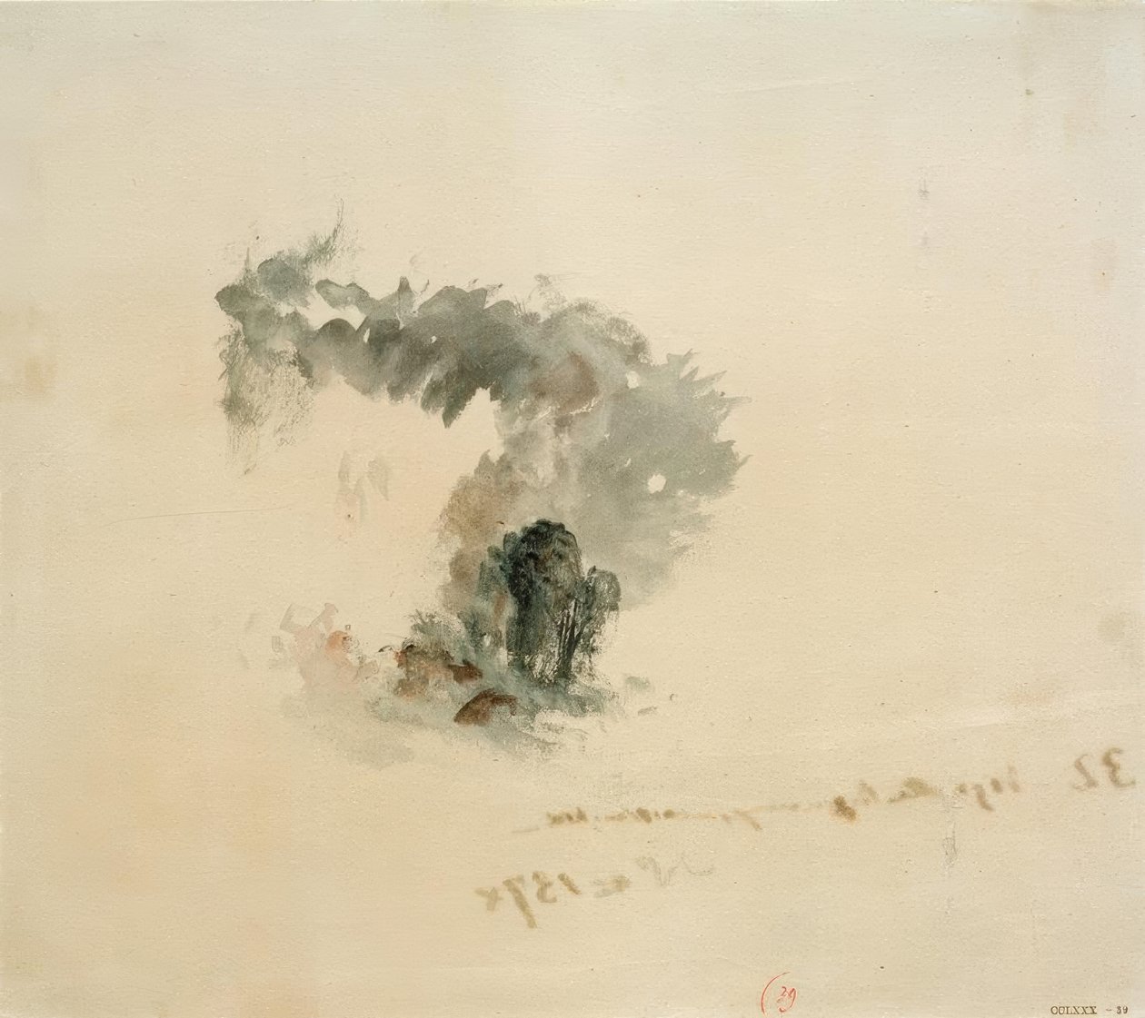 Mare, alberi, figure (?, per le opere poetiche di Campbell, 1837) da Joseph Mallord William Turner