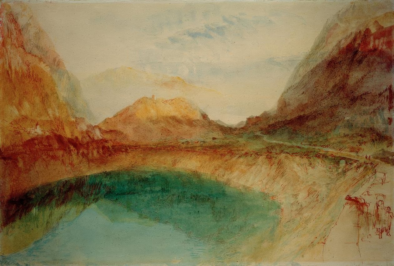 Lago nelle montagne svizzere da Joseph Mallord William Turner