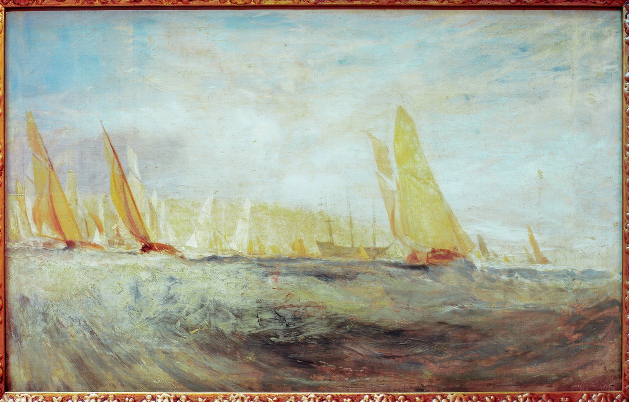 Schizzo per East Cowes Castle: La regata che batte al vento da Joseph Mallord William Turner