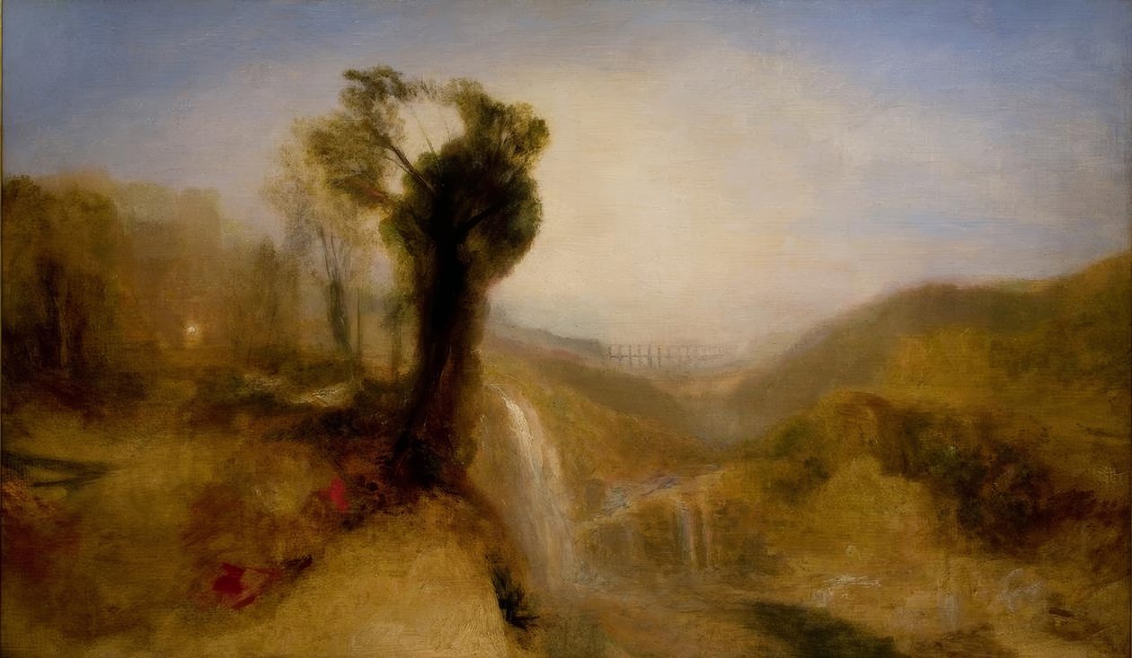 Paesaggio meridionale con acquedotto e cascata da Joseph Mallord William Turner