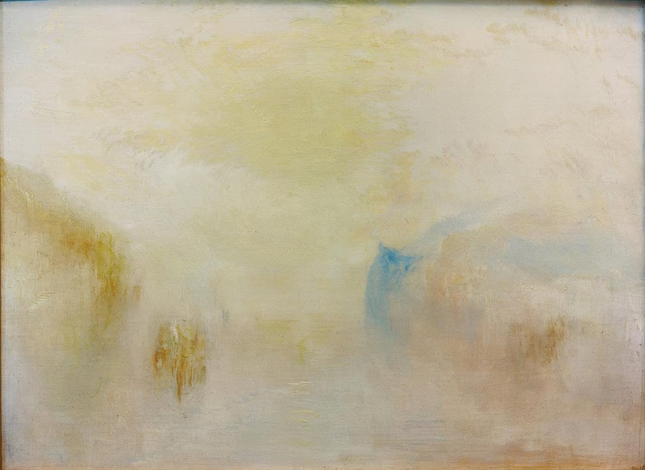 Alba con barca tra le scogliere da Joseph Mallord William Turner