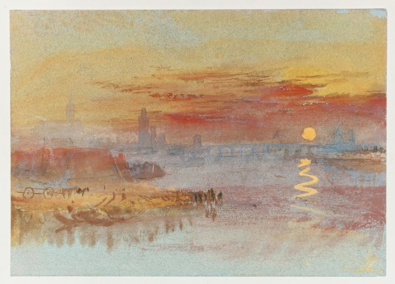 Il tramonto scarlatto da Joseph Mallord William Turner