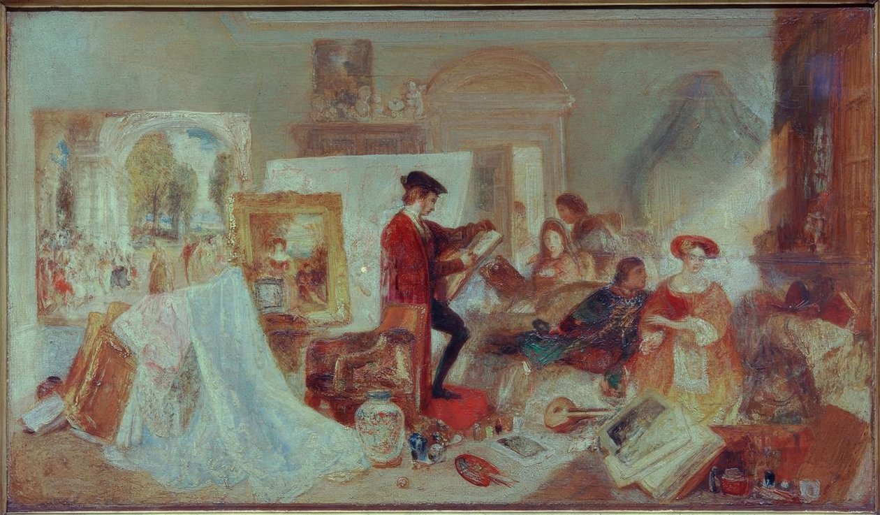 Studio di Watteau secondo le regole di Fresnoy da Joseph Mallord William Turner