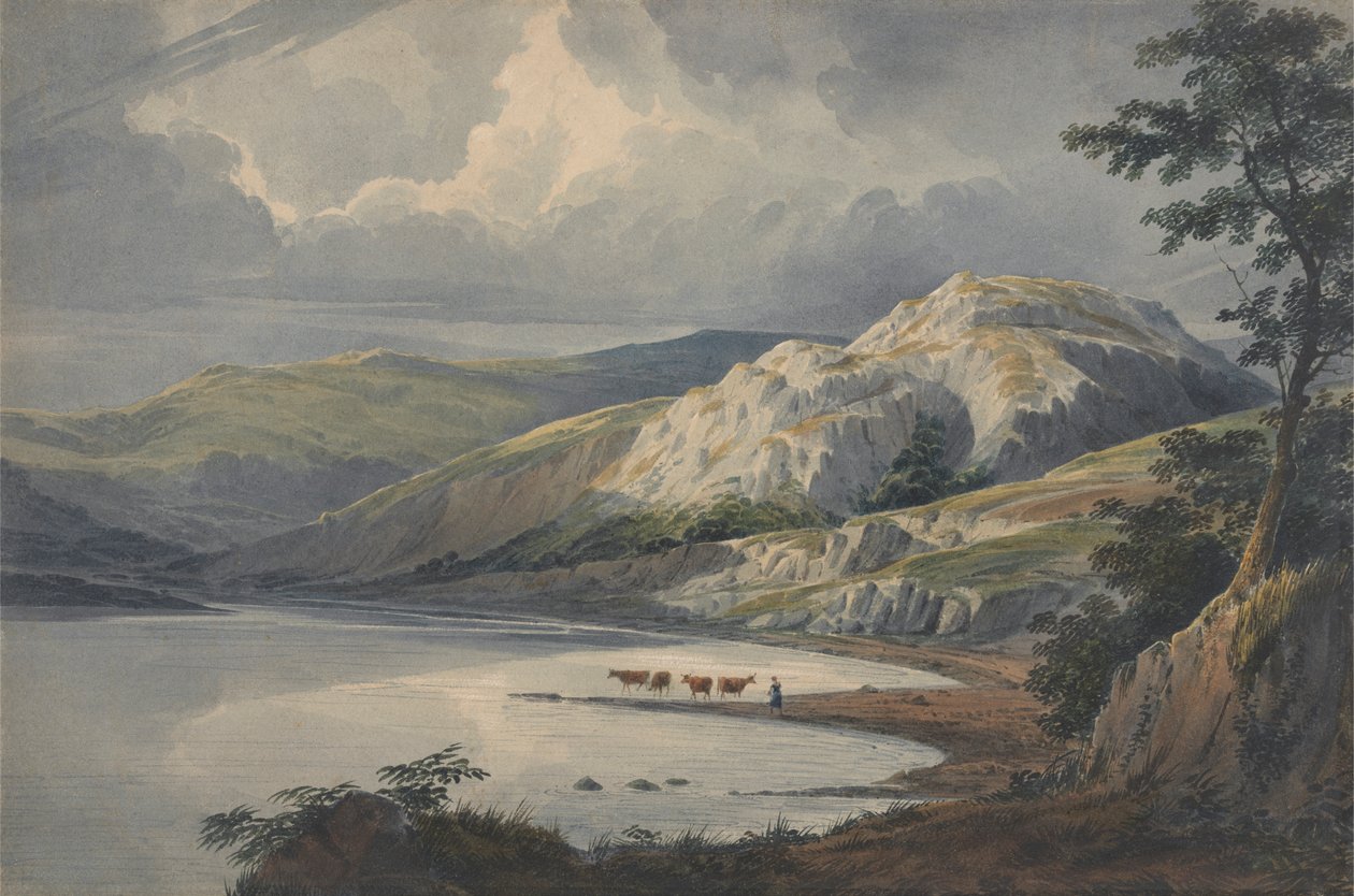Un lago di montagna da William Turner of Oxford