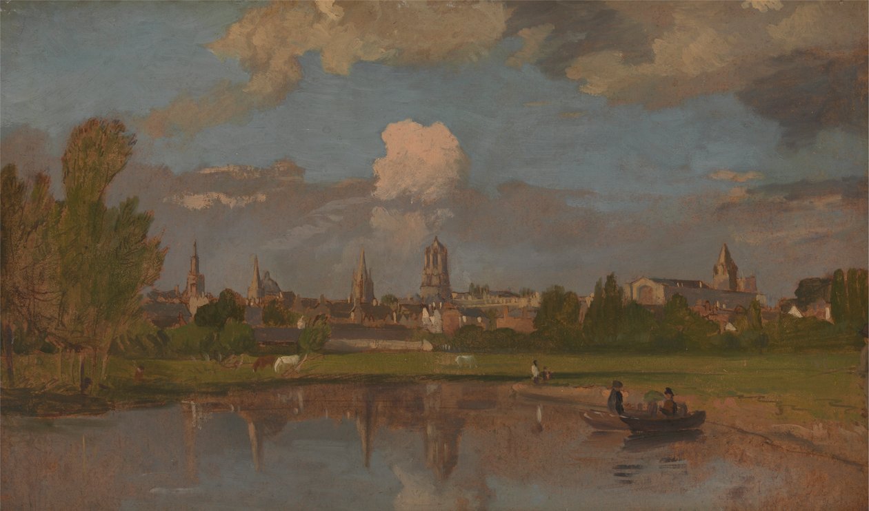 Oxford dal fiume con Christ Church in primo piano da William Turner of Oxford