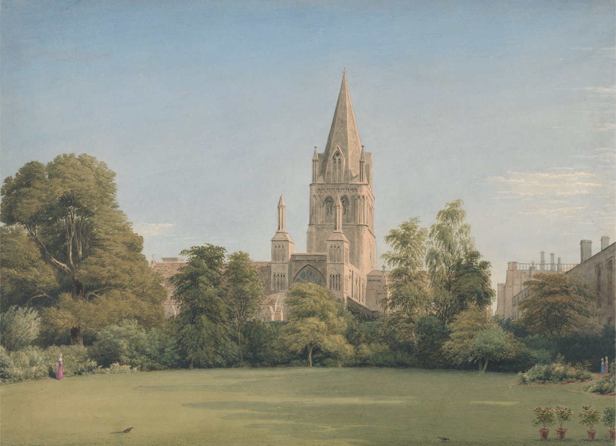 Veduta dal Giardino del Decano, Christ Church, Oxford da William Turner of Oxford