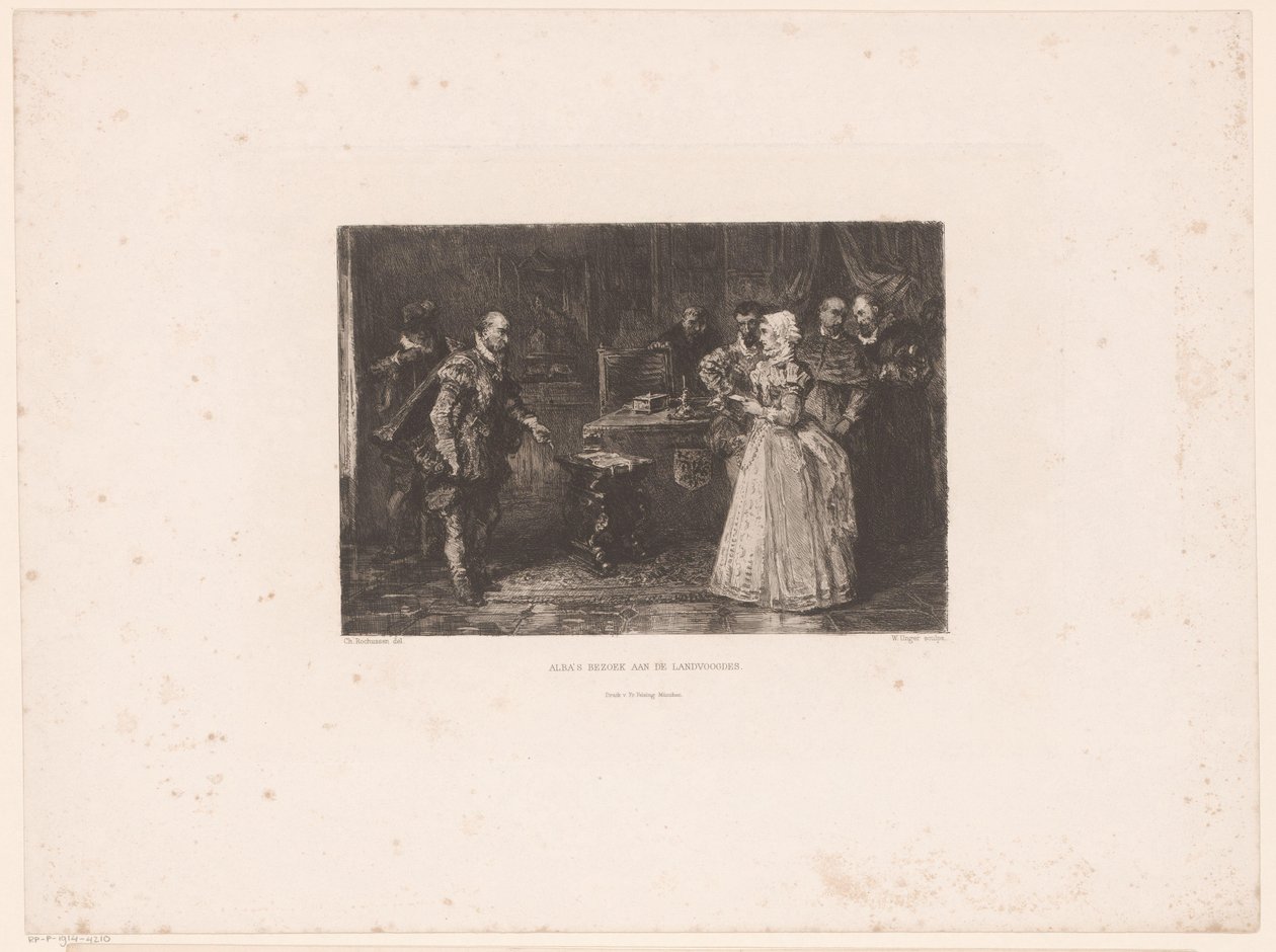 Alva visita la governatrice Margherita di Parma, 1567 da William Unger