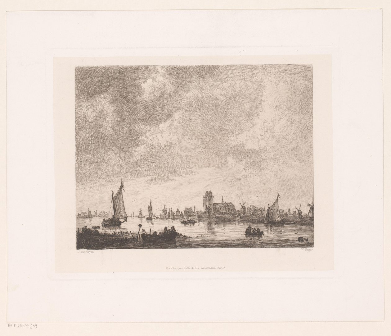 Veduta della Merwede davanti a Dordrecht da William Unger