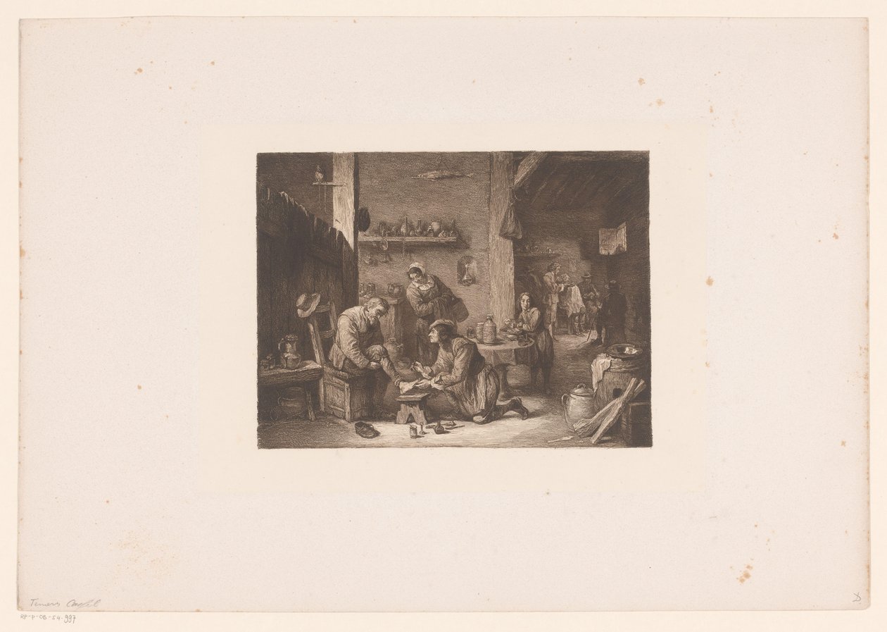Interno con un medico e un barbiere da William Unger