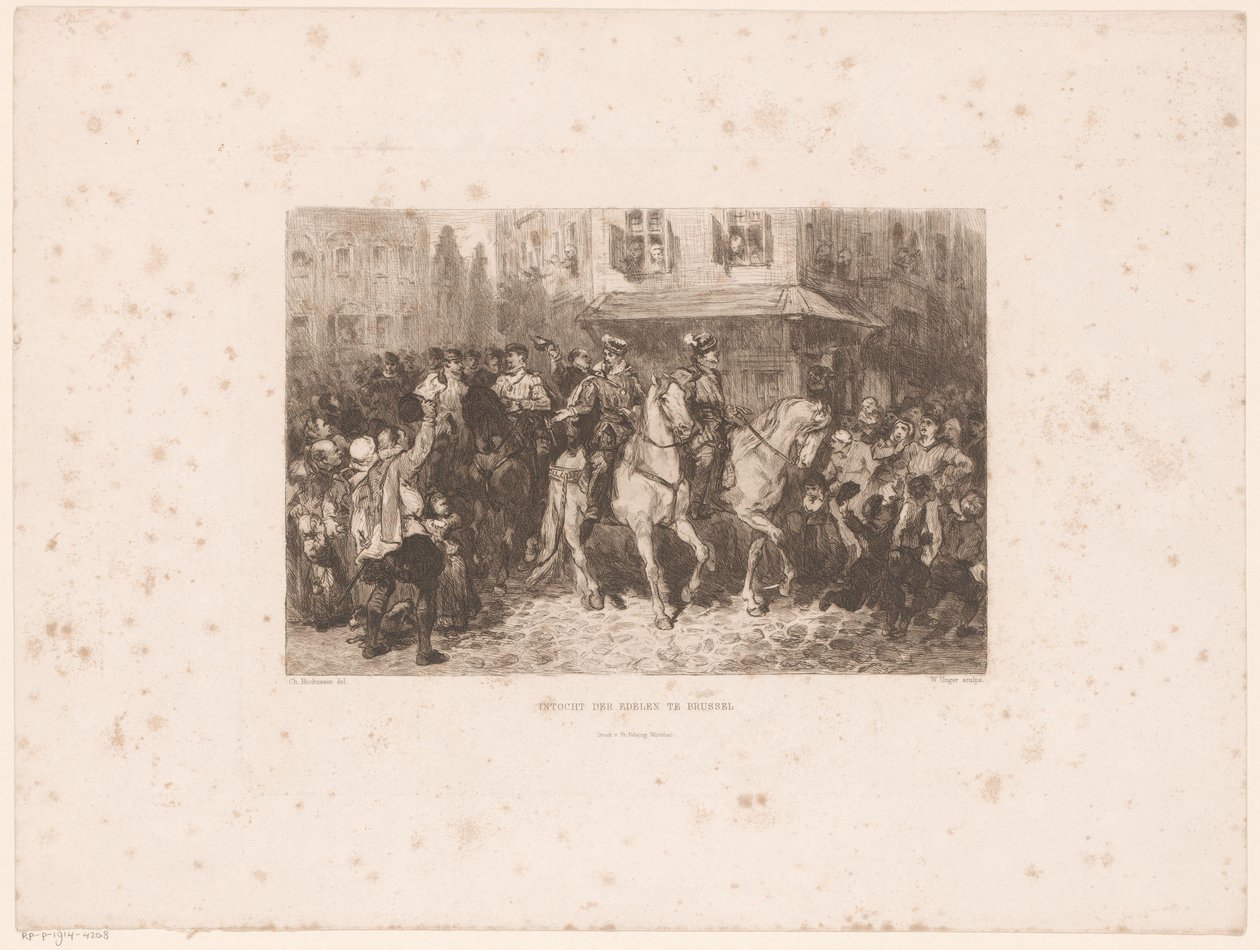 Ingresso dei nobili a Bruxelles, 1566 da William Unger