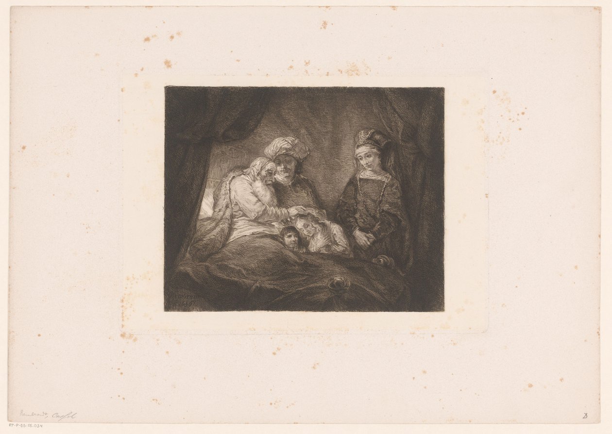 Giacobbe benedice Efraim e Manasse da William Unger