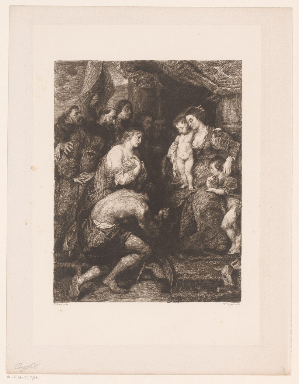 Maria con Bambino adorata dai santi da William Unger