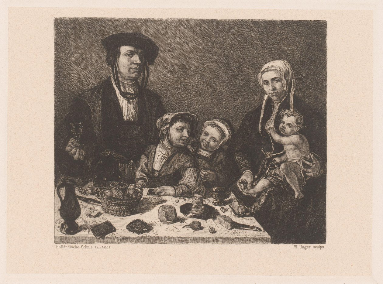 Ritratto di Pieter Jan Foppesz. e Alijdt van Beresteyn con i loro figli da William Unger