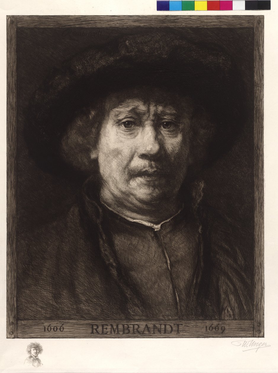 Autoritratto di Rembrandt da William Unger