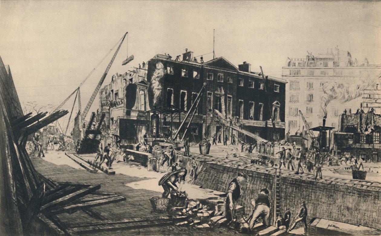 Demolizione di Devonshire House da William Walcot