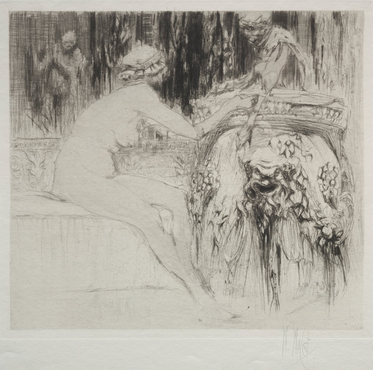 La baccante e il giovane fauno da William Walcot