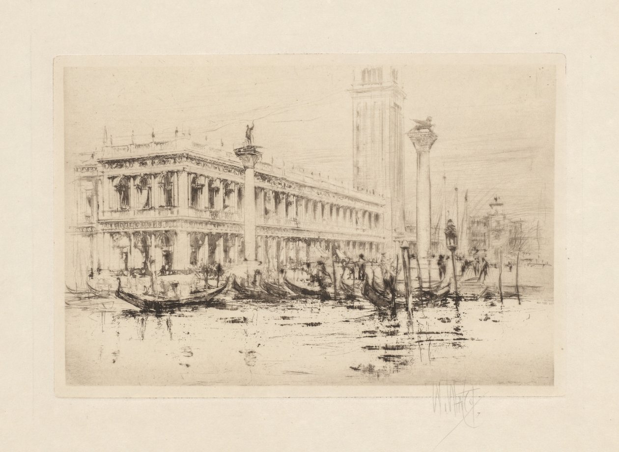 Il set di Venezia: La biblioteca di San Marco da William Walcot